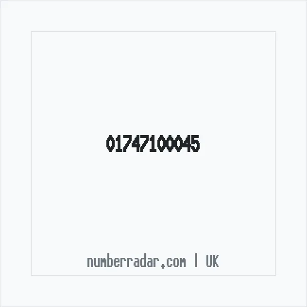 Reverse number check for +44 1747 100045 — who called me?