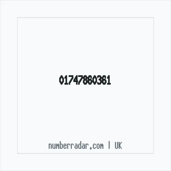 Reverse number check for +44 1747 860361 — who called me?