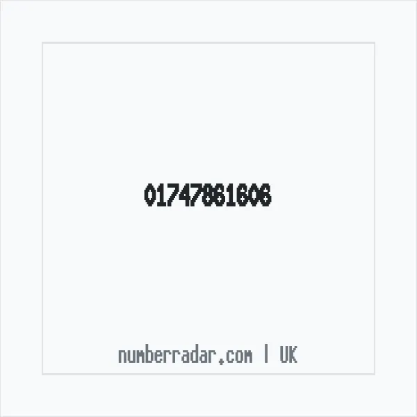 Reverse number check for +44 1747 861606 — who called me?