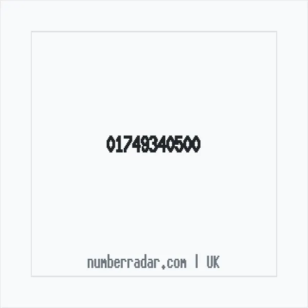 Reverse number check for +44 1749 340500 — who called me?