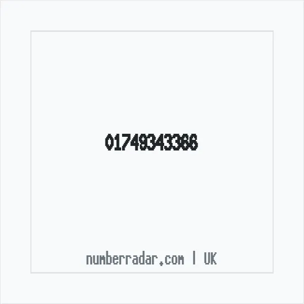 Reverse number check for +44 1749 343366 — who called me?