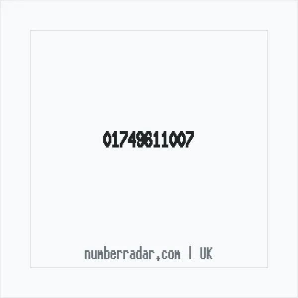 Reverse number check for +44 1749 611007 — who called me?