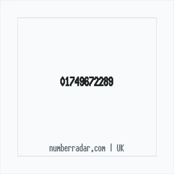 Reverse number check for +44 1749 672289 — who called me?