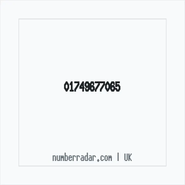 Reverse number check for +44 1749 677065 — who called me?