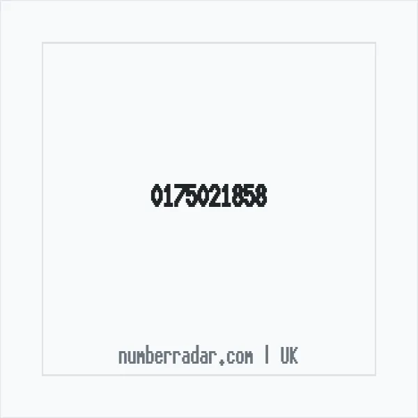 Reverse number check for +44 175021858 — who called me?