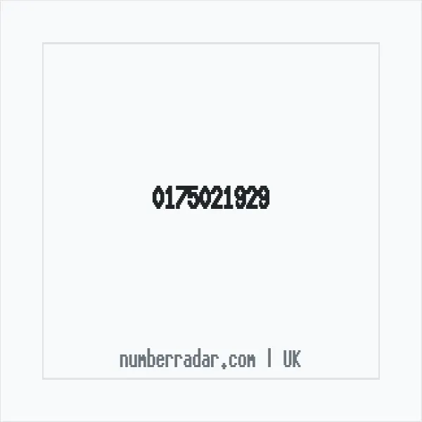 Reverse number check for +44 175021929 — who called me?
