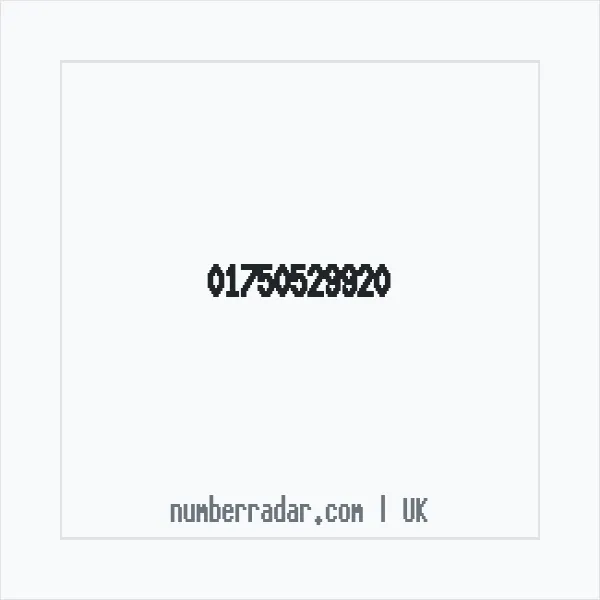 Reverse number check for +44 1750 529920 — who called me?