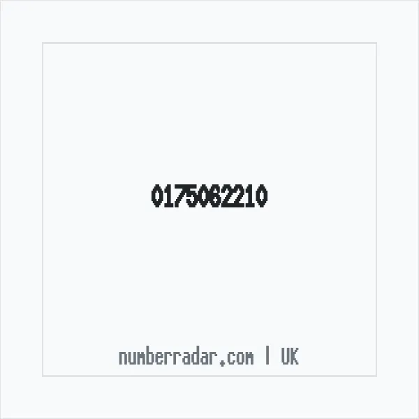Reverse number check for +44 175062210 — who called me?