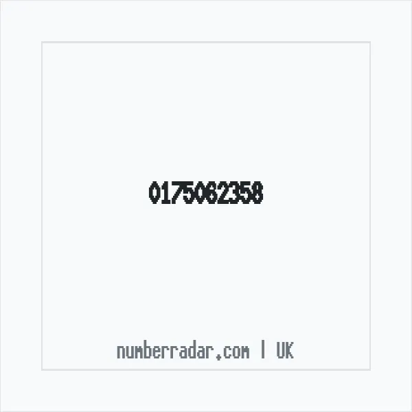 Reverse number check for +44 175062358 — who called me?