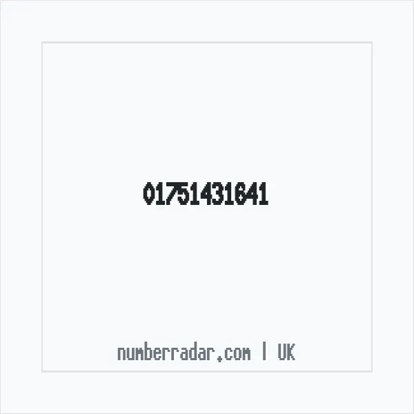 Reverse number check for +44 1751 431641 — who called me?