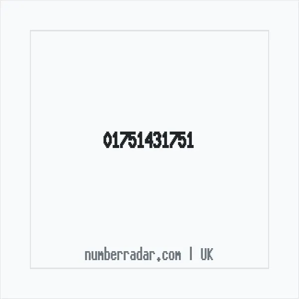 Reverse number check for +44 1751 431751 — who called me?