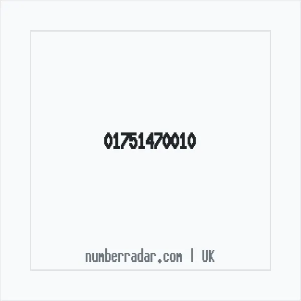 Reverse number check for +44 1751 470010 — who called me?