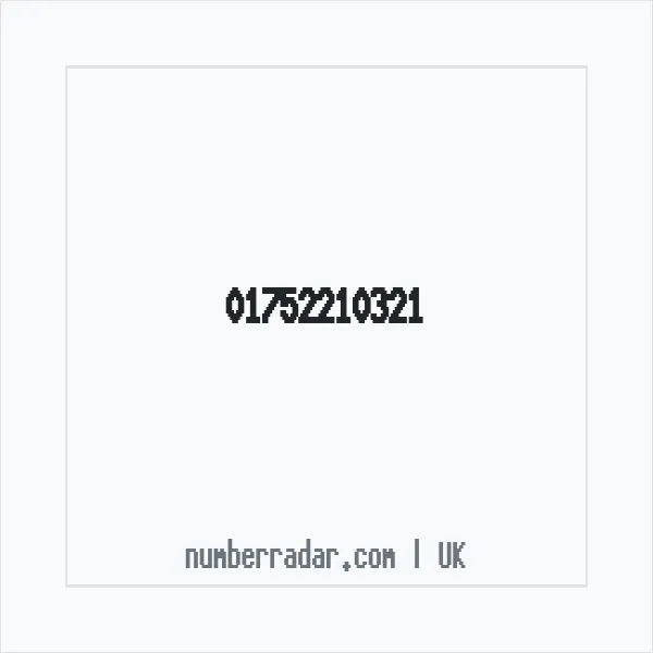 Reverse number check for +44 1752 210321 — who called me?