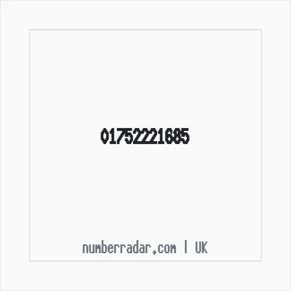 Reverse number check for +44 1752 221685 — who called me?