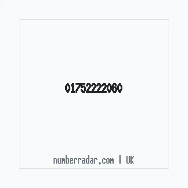 Reverse number check for +44 1752 222060 — who called me?