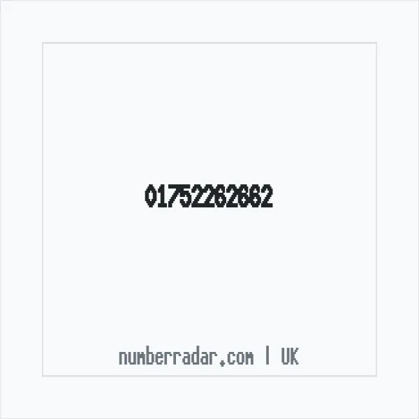 Reverse number check for +44 1752 262662 — who called me?