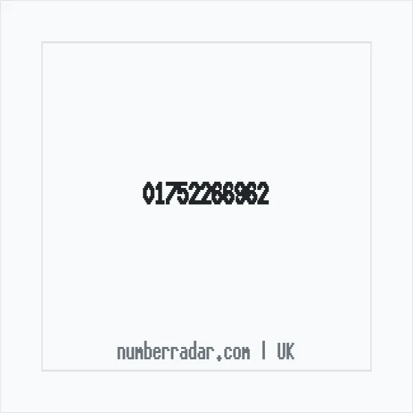 Reverse number check for +44 1752 266962 — who called me?