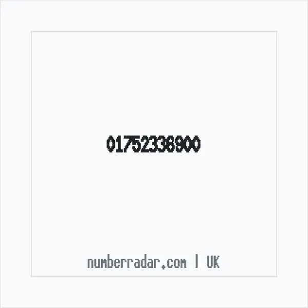 Reverse number check for +44 1752 336900 — who called me?