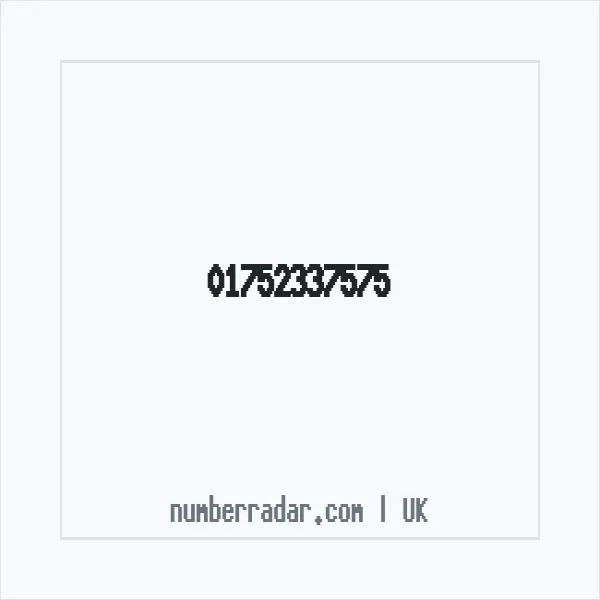Reverse number check for +44 1752 337575 — who called me?