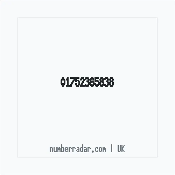 Reverse number check for +44 1752 365838 — who called me?