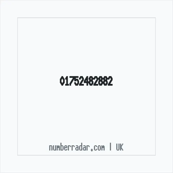 Reverse number check for +44 1752 482882 — who called me?