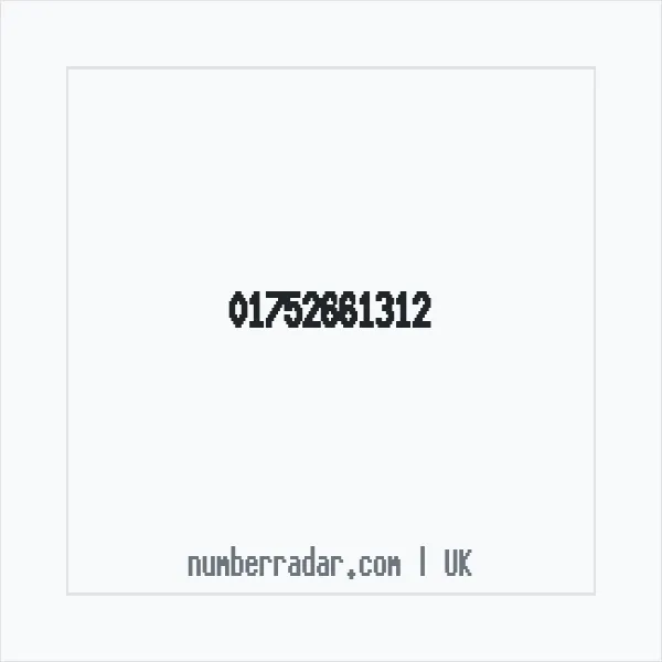Reverse number check for +44 1752 661312 — who called me?