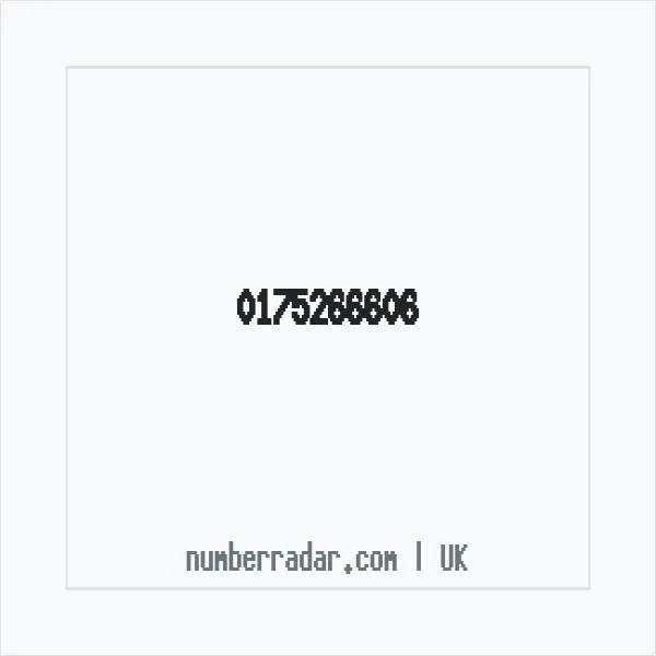 Reverse number check for +44 175266606 — who called me?