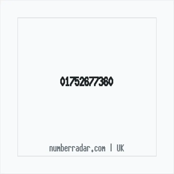 Reverse number check for +44 1752 677360 — who called me?