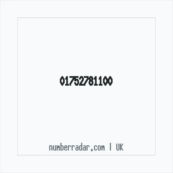Reverse number check for +44 1752 781100 — who called me?