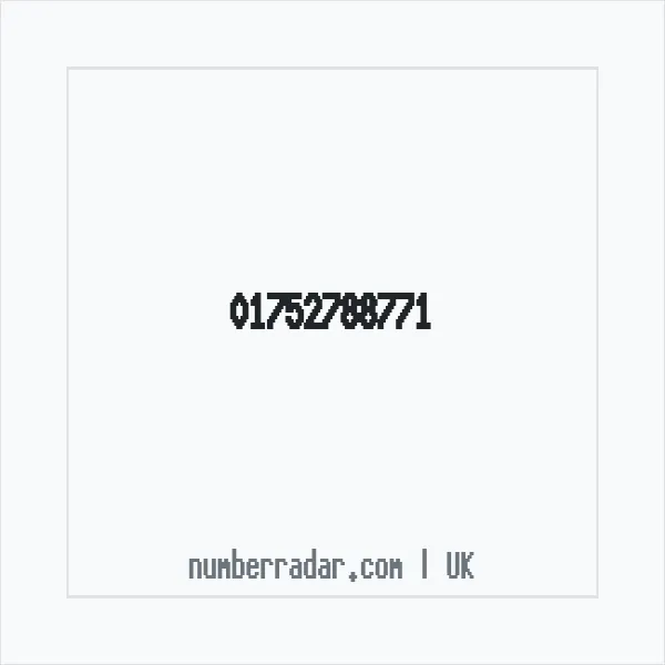 Reverse number check for +44 1752 788771 — who called me?