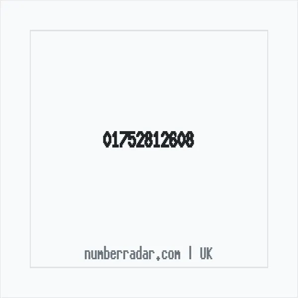 Reverse number check for +44 1752 812608 — who called me?