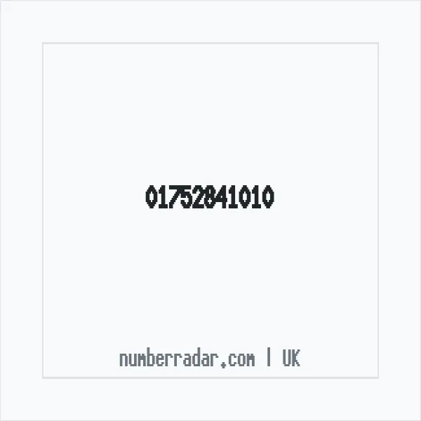 Reverse number check for +44 1752 841010 — who called me?