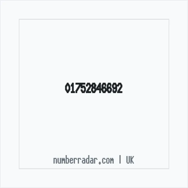 Reverse number check for +44 1752 846692 — who called me?