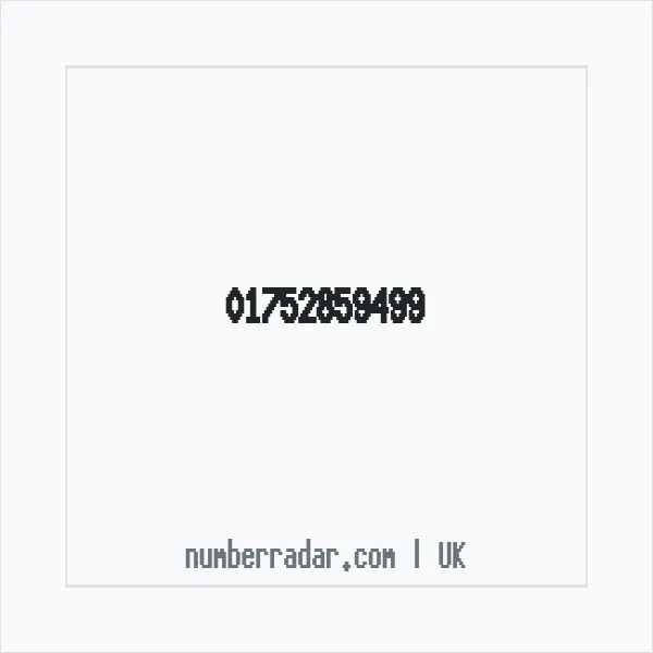 Reverse number check for +44 1752 859499 — who called me?
