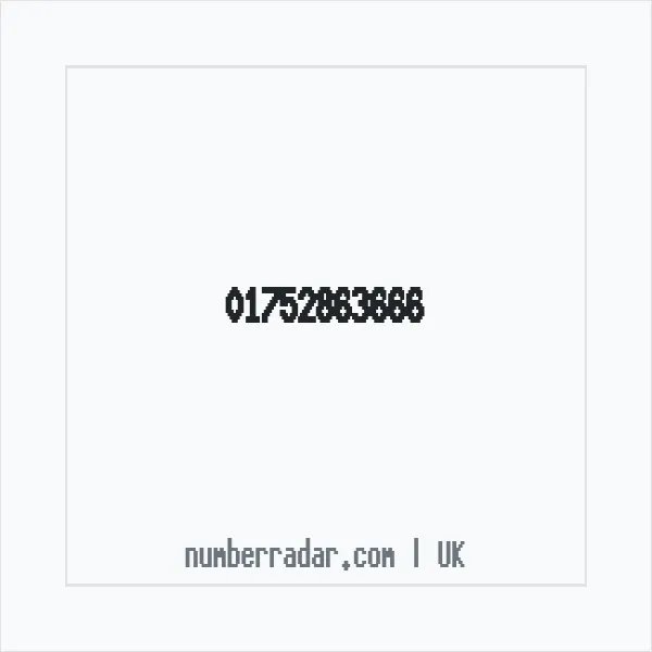 Reverse number check for +44 1752 863666 — who called me?