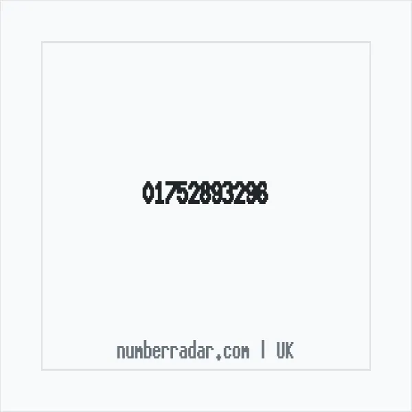 Reverse number check for +44 1752 893296 — who called me?