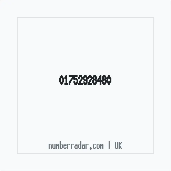 Reverse number check for +44 1752 928480 — who called me?