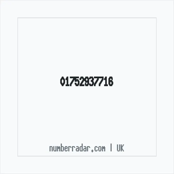 Reverse number check for +44 1752 937716 — who called me?