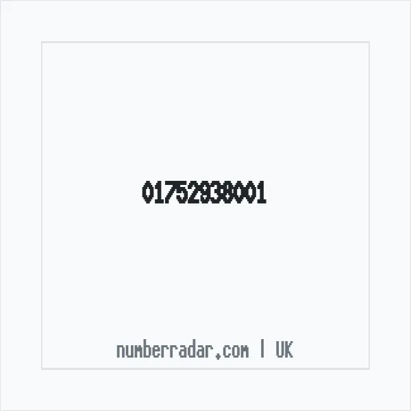 Reverse number check for +44 1752 938001 — who called me?