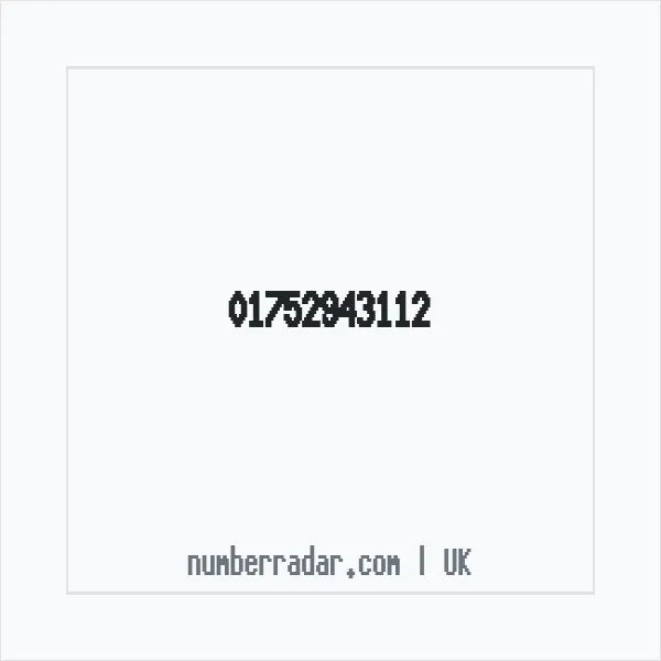 Reverse number check for +44 1752 943112 — who called me?