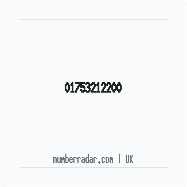 Reverse number check for +44 1753 212200 — who called me?