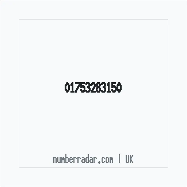 Reverse number check for +44 1753 283150 — who called me?