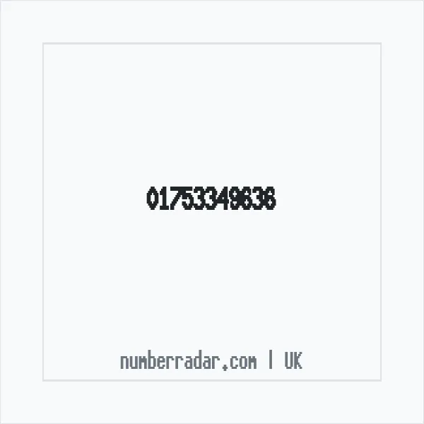 Reverse number check for +44 1753 349636 — who called me?