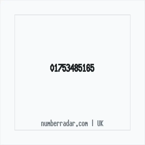 Reverse number check for +44 1753 485165 — who called me?