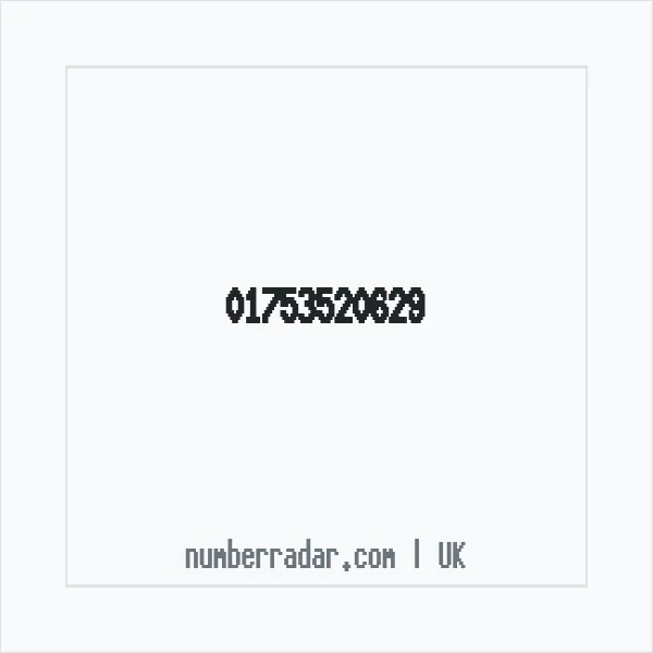 Reverse number check for +44 1753 520629 — who called me?