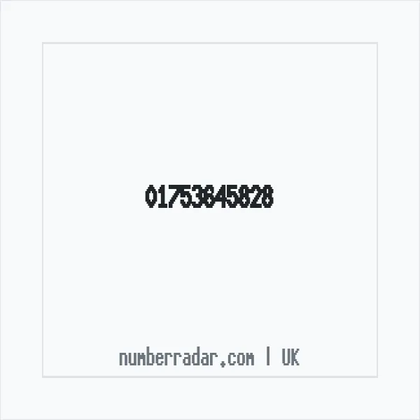 Reverse number check for +44 1753 645828 — who called me?