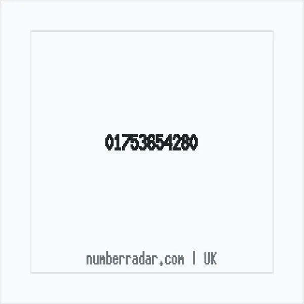 Reverse number check for +44 1753 654280 — who called me?