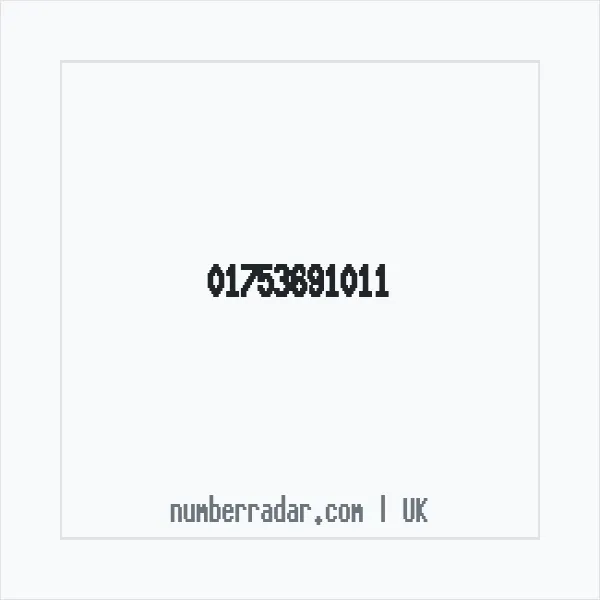 Reverse number check for +44 1753 691011 — who called me?