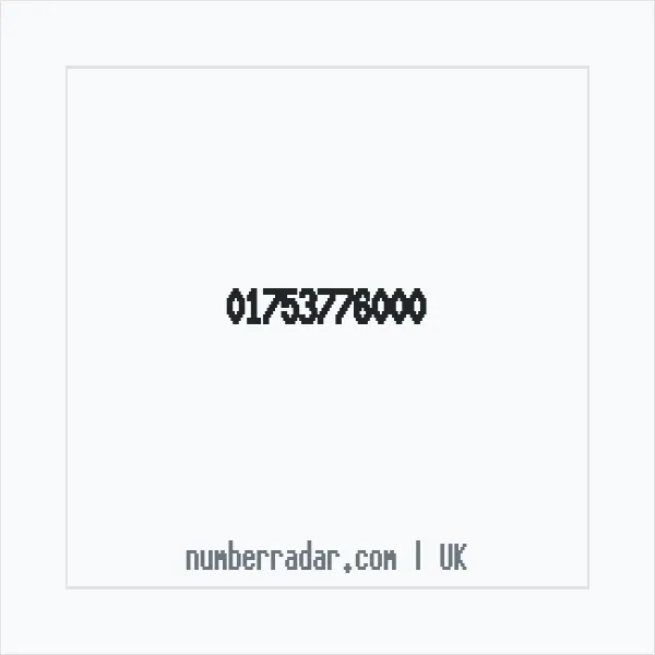 Reverse number check for +44 1753 776000 — who called me?