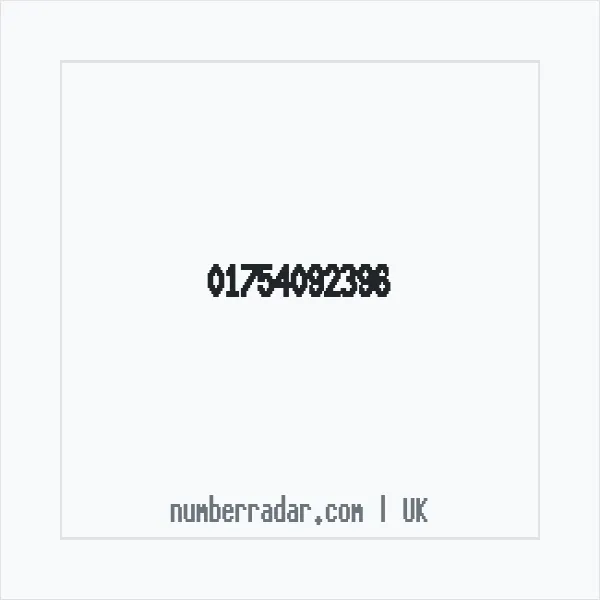 Reverse number check for +44 1754 092396 — who called me?